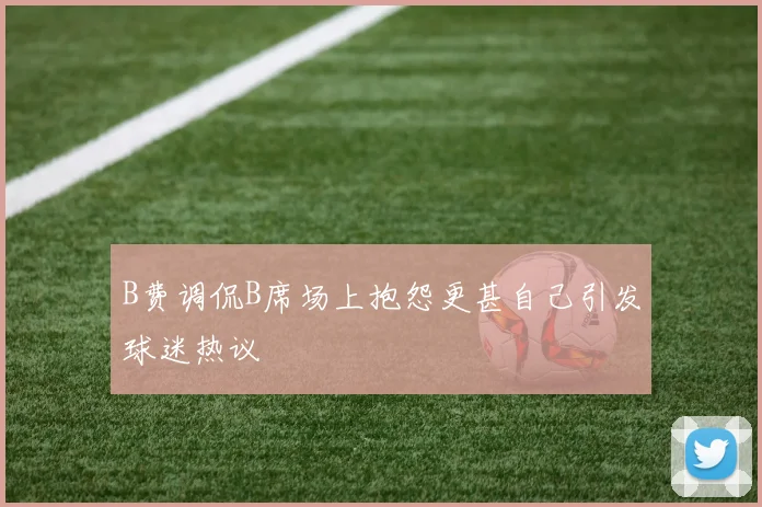 B费调侃B席场上抱怨更甚自己引发球迷热议